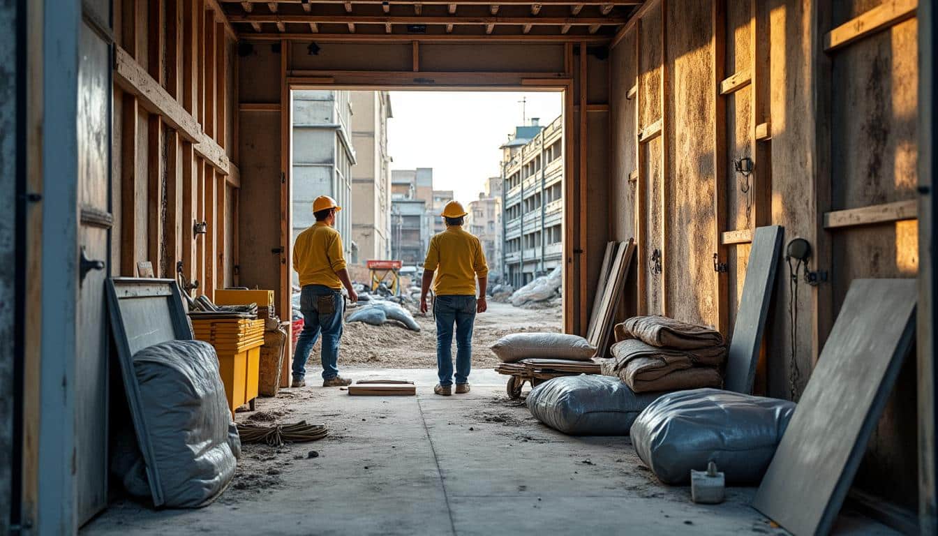 Quelle est la capacité d’un fourgon utilisé pour transporter du matériel de chantier ?