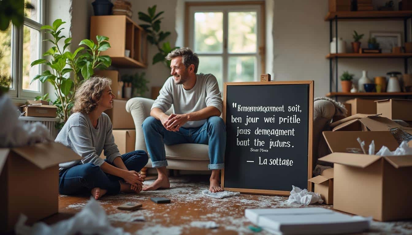 Illustration: Paroles et proverbes célèbres autour du changement de foyer