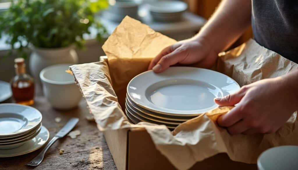 Comment emballer de la vaisselle pour un déménagement sans casse
