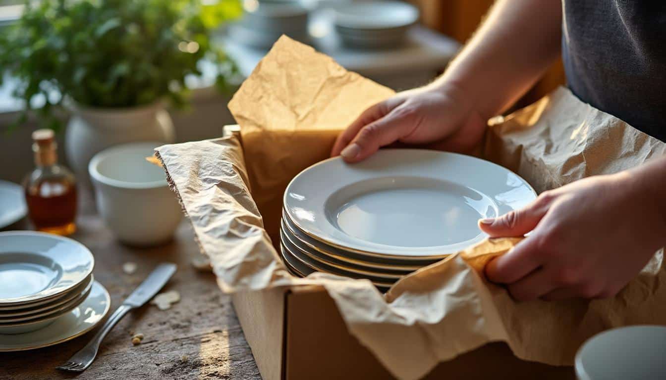 Comment emballer de la vaisselle pour un déménagement sans casse