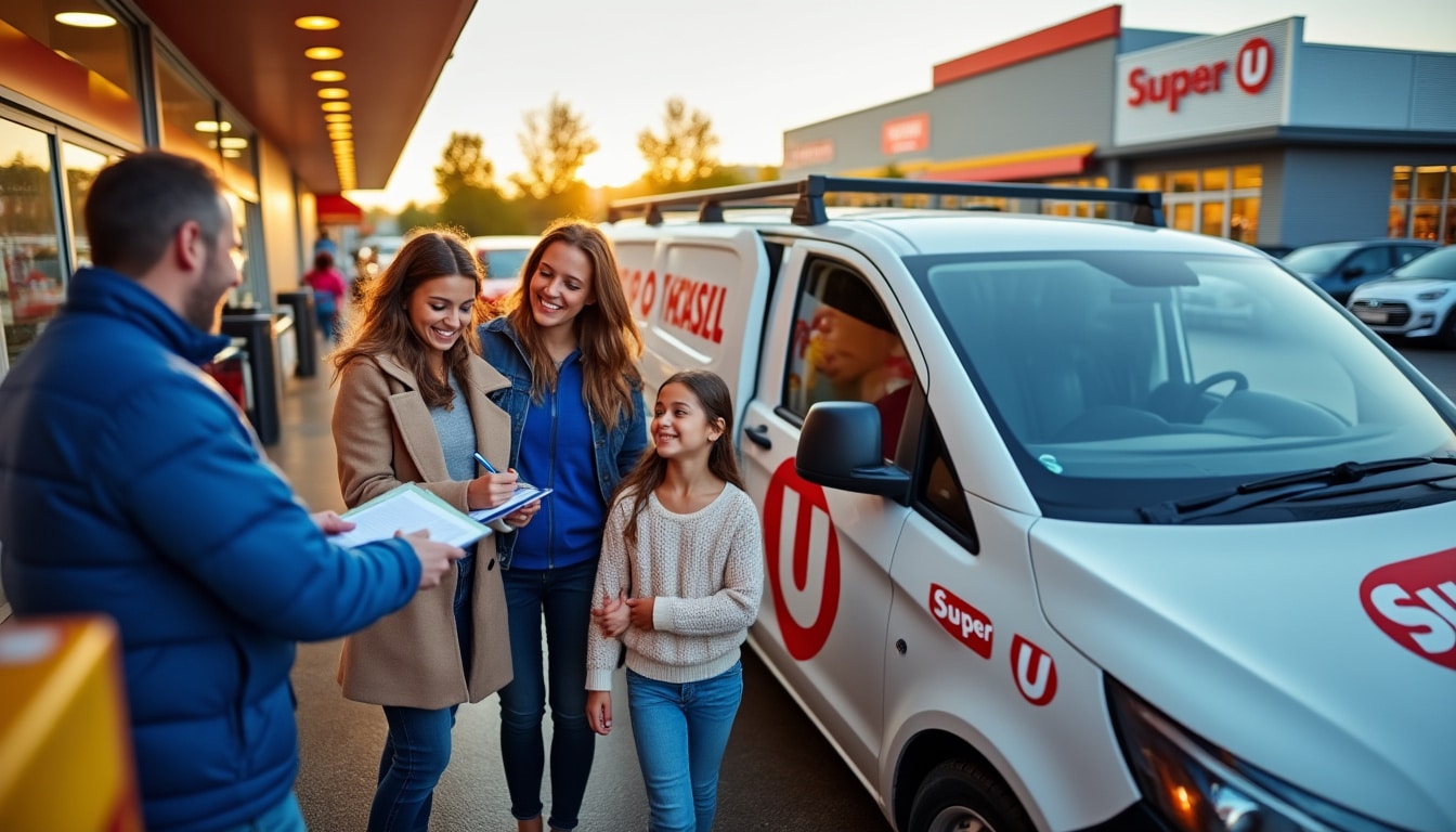 Illustration: Super U, une enseigne qui élargit son offre avec la location de véhicules