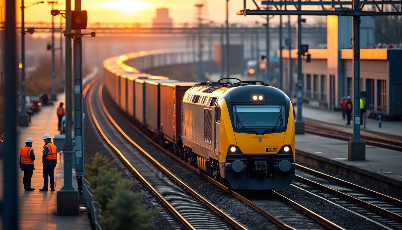 Illustration: Comprendre le fonctionnement du train de fret dans la logistique moderne