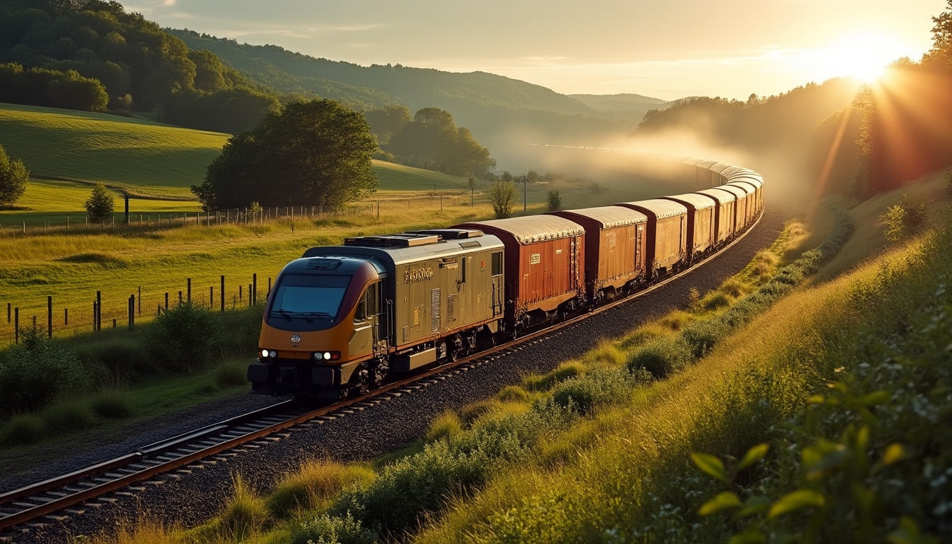 Train de fret : comprendre son rôle clé dans la logistique durable