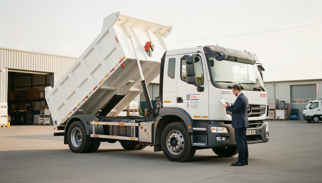 Location de camion benne : modèles, prix et permis