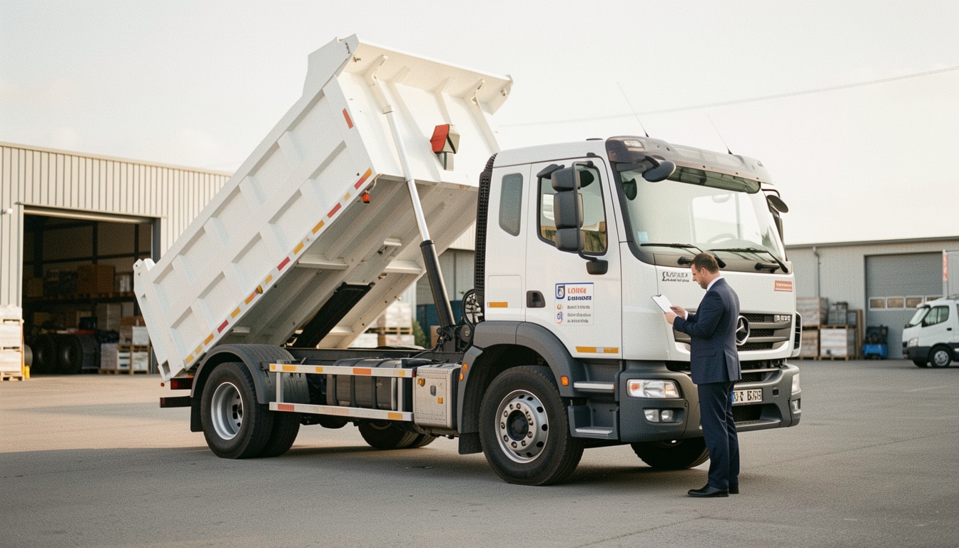 Location de camion benne : modèles, prix et permis