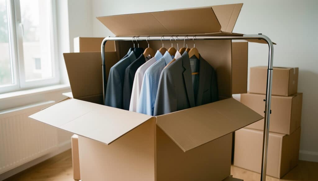 Carton penderie de déménagement : bien le choisir