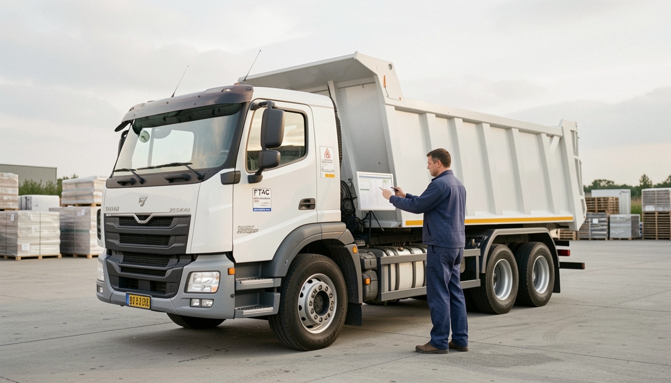 Poids autorisé d’un camion benne et charge utile